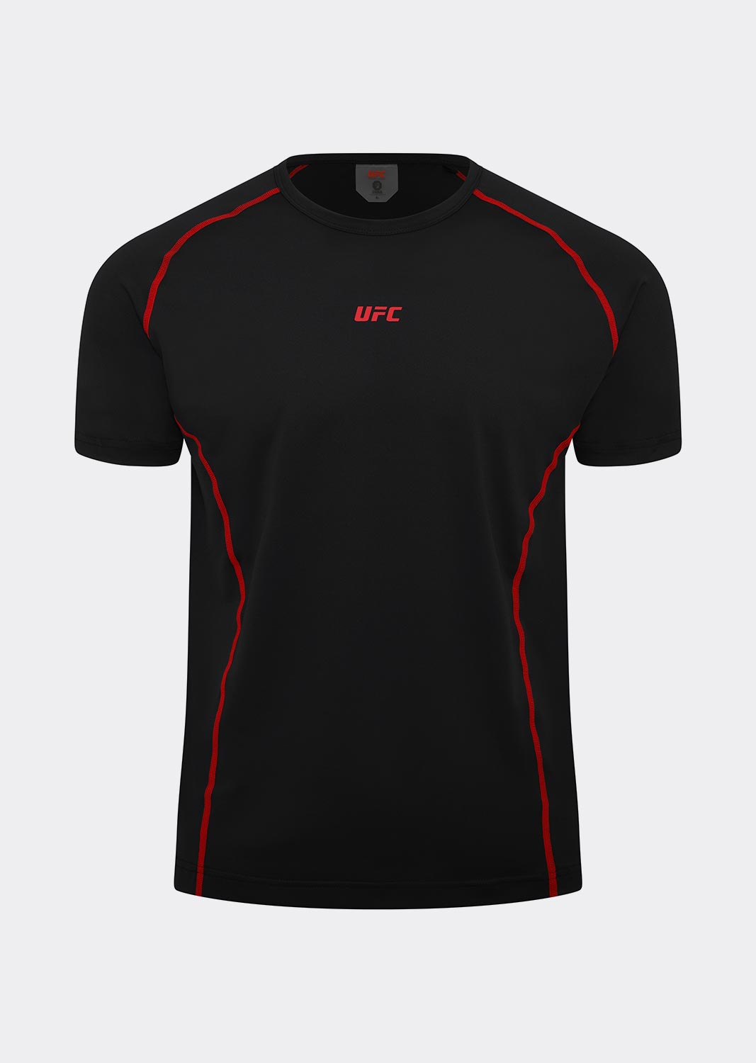 UFC 블레이즈 머슬핏 반팔 티셔츠  블랙 U4SSU3106BK