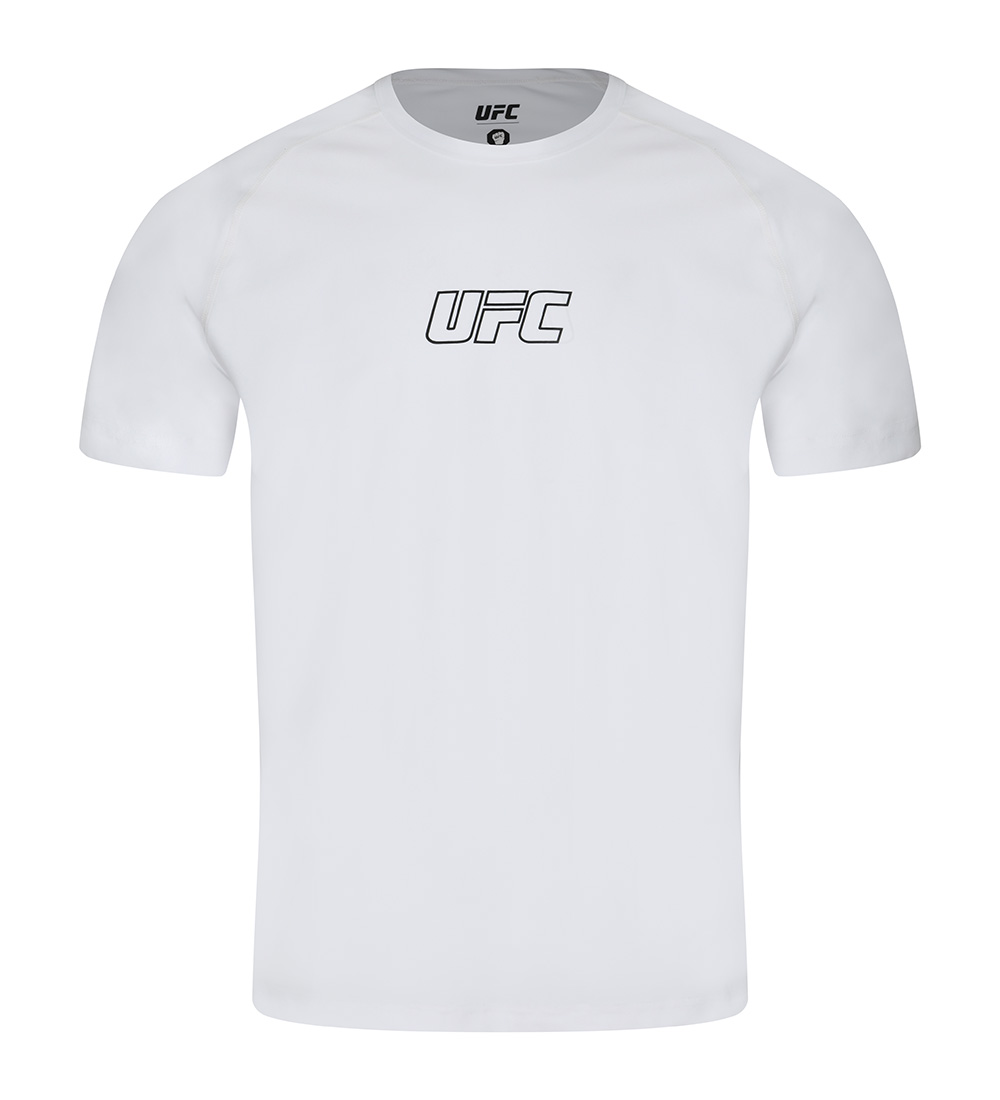 UFC 텐션 머슬핏 반팔 티셔츠 화이트 U4SSU2321OW
