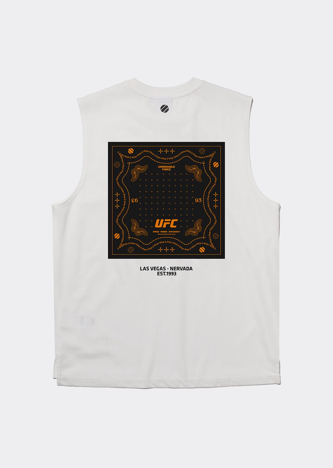 UFC 페이즐리 릴렉스핏 슬리브리스  오프화이트 U2SLU2310OW
