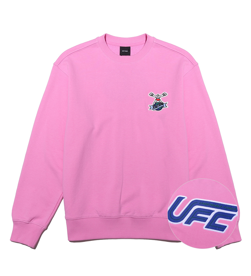 UFC 울티맨 플레이 릴렉스핏 맨투맨 핑크 U3SWT4334LP