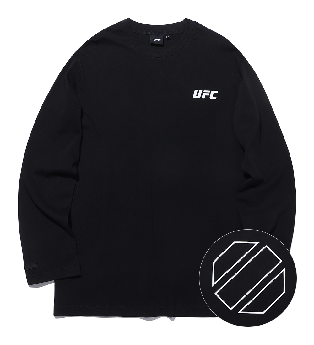 UFC 에센셜 레귤러핏 긴팔 티셔츠 블랙 U2LSU1301BK