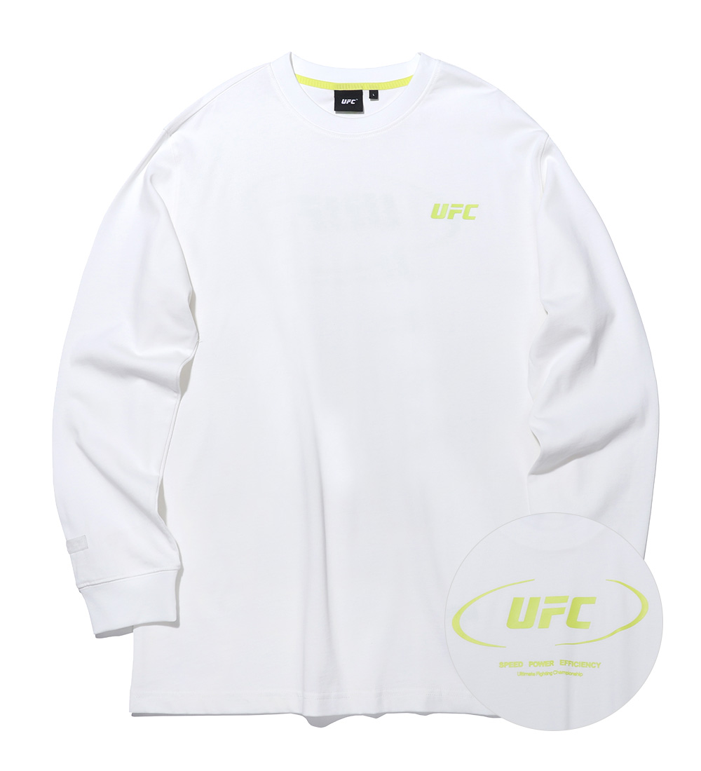 UFC 액티브 릴렉스핏 긴팔 티셔츠 화이트 U2LSU1302OW