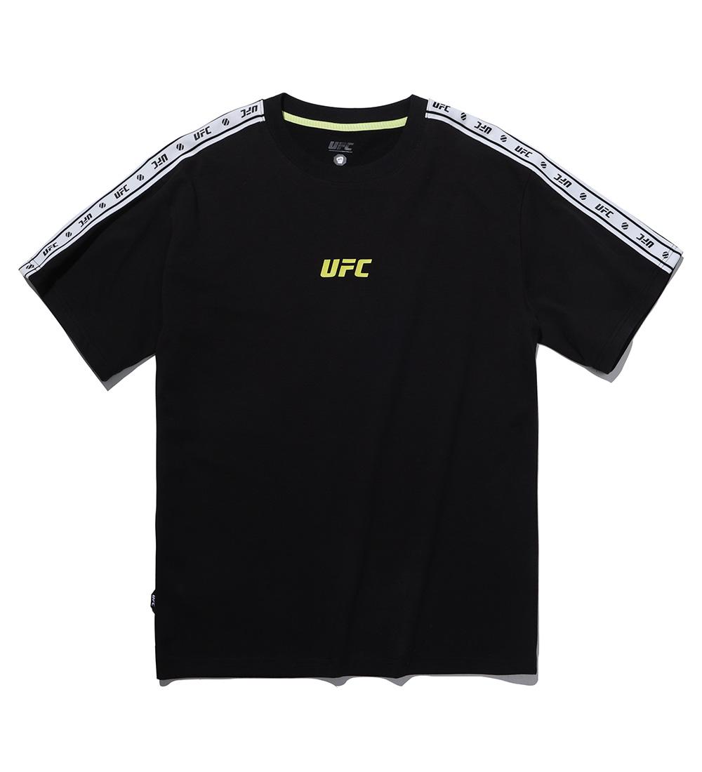 UFC 플라이 릴렉스핏 메쉬 반팔 티셔츠  블랙 U4SSU2320BK