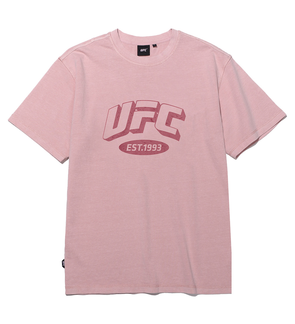 UFC 아치 로고 릴렉스핏 반팔 티셔츠 라이트 코랄 U2SSU2337LC_(예약 배송 04.07)
