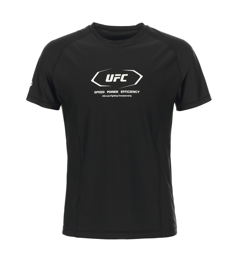 UFC 액티브 머슬핏 반팔 티셔츠  블랙 U4SSU2333BK