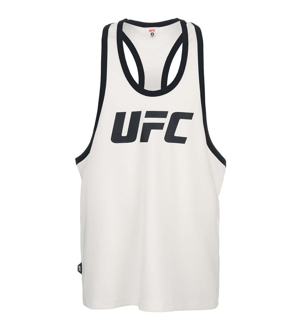 UFC 피지컬 짐웨어 슬리브리스 오프화이트 U4SLU3102OW