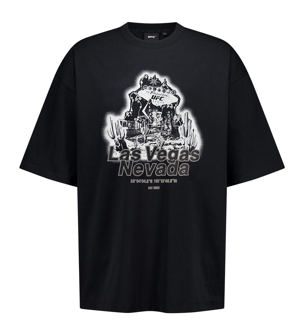 UFC 네바다 릴렉스핏 반팔 티셔츠 블랙 U2SSV2326BK