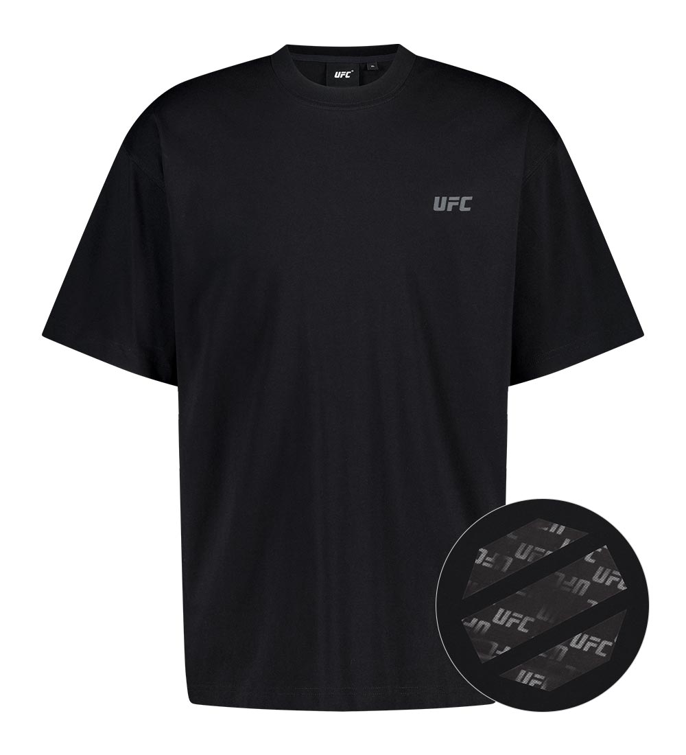 UFC 쉐도우 릴렉스핏 반팔 티셔츠 블랙 U2SSV2330BK