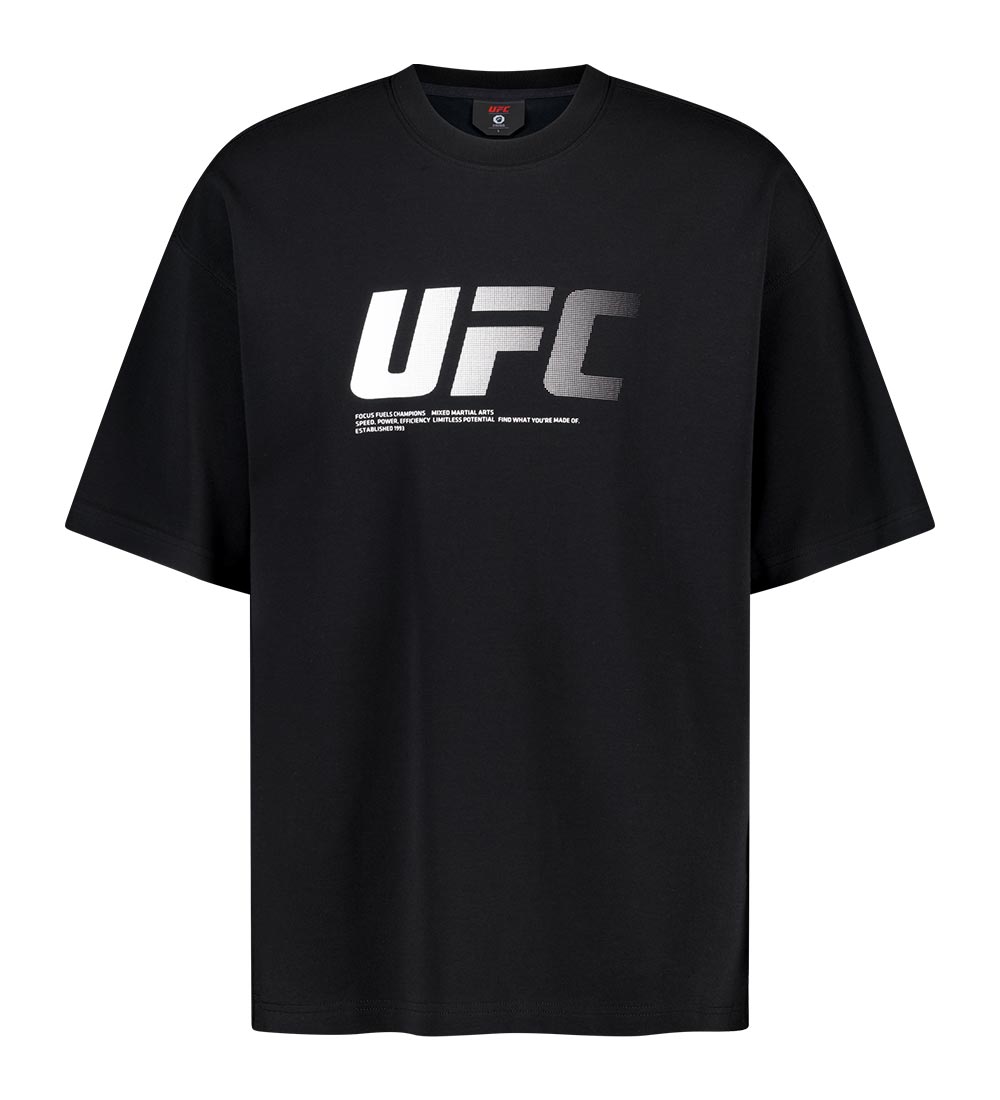 UFC 제로 100 오버핏 반팔 티셔츠 블랙 U4SSV2312BK