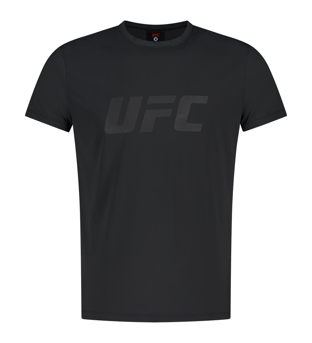 UFC 텐션 빅로고 머슬핏 반팔 티셔츠 블랙 U4SSV2106BK