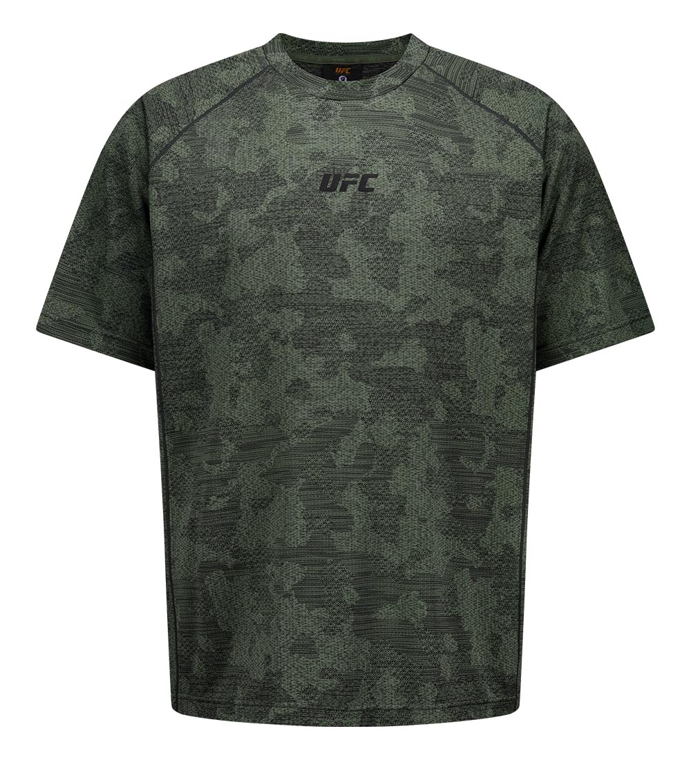 UFC 카모플라쥬 릴렉스핏 반팔 티셔츠 카키 U4SSV2308KH