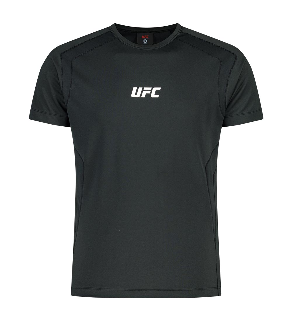 UFC 블레이즈+ 머슬핏 반팔 티셔츠 블랙 U4SSV2107BK
