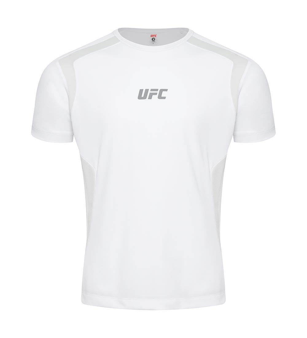 UFC 블레이즈+ 머슬핏 반팔 티셔츠 화이트 U4SSV2107WH