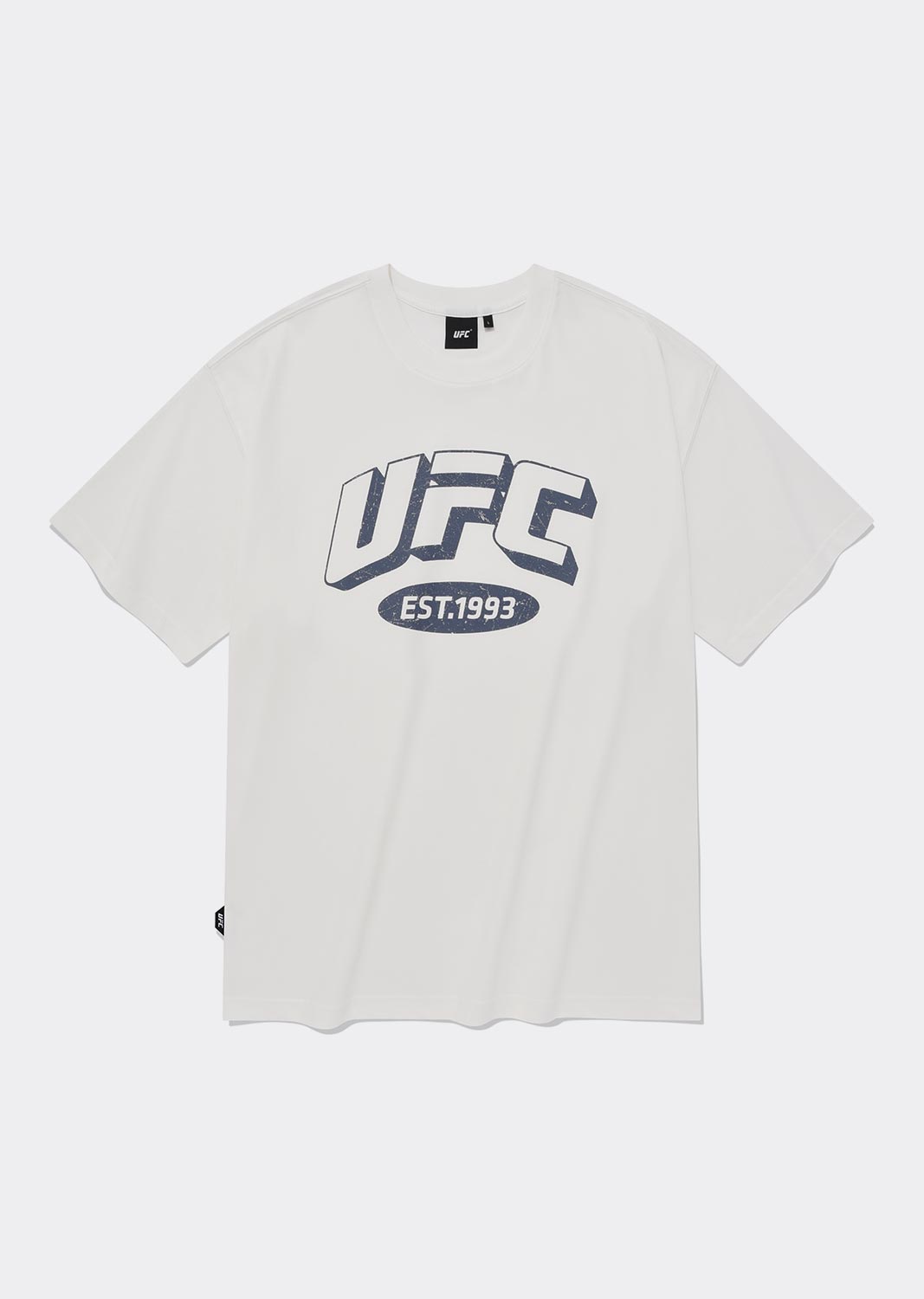 [지코 착용] UFC 아치 로고 릴렉스핏 반팔 티셔츠 화이트 U2SSU2336WH