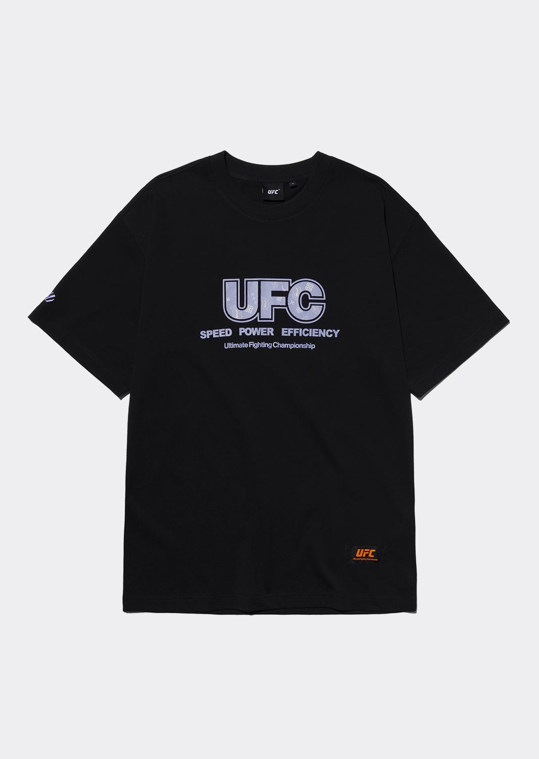 UFC 페이즐리 릴렉스핏 반팔 티셔츠 블랙 U2SSU2329BK