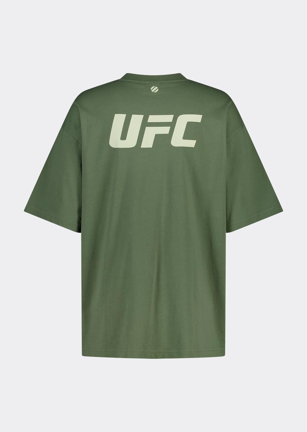 UFC 리플렉티브 로고 오버핏 반팔 티셔츠 카키 U2SSV2150KH