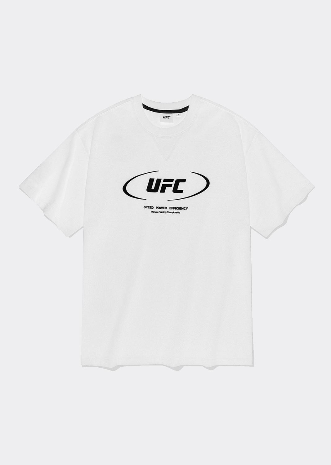 [지코 착용] UFC 액티브 빅로고 릴렉스핏 반팔 티셔츠 화이트 U2SSU2306OW