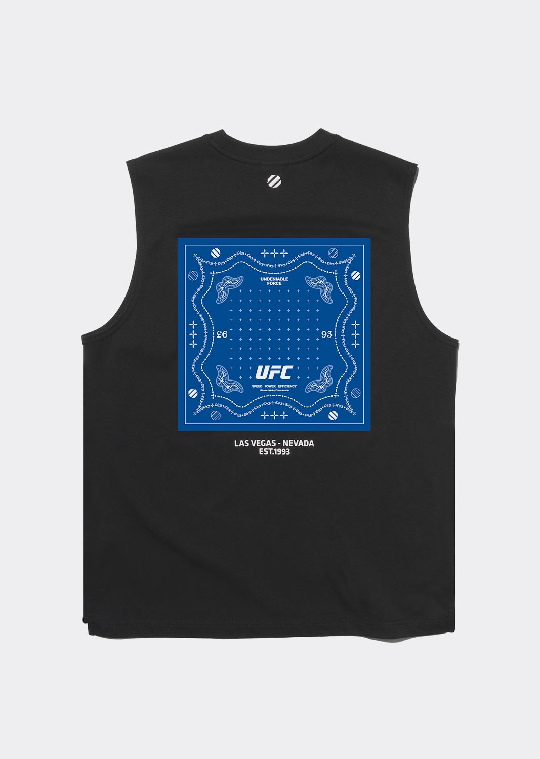 UFC 페이즐리 릴렉스핏 슬리브리스  블랙 U2SLU2310BK