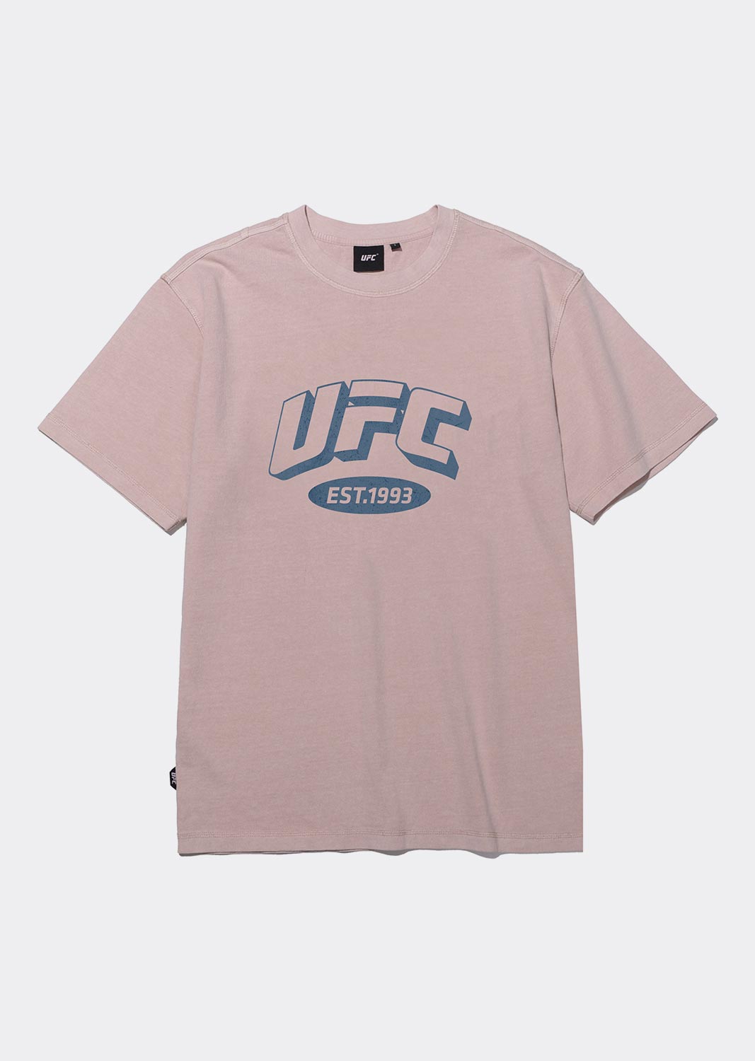 UFC 아치 로고 릴렉스핏 다잉 반팔 티셔츠 라이트 코랄 U2SSU2337LC