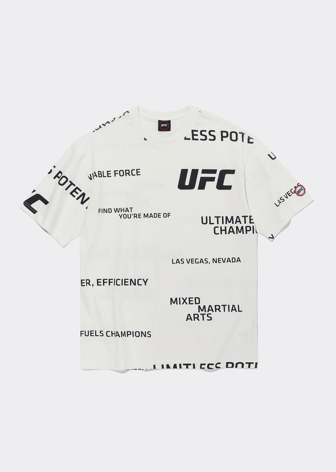 UFC 레터링 티셔츠 화이트 U2SST1328WH