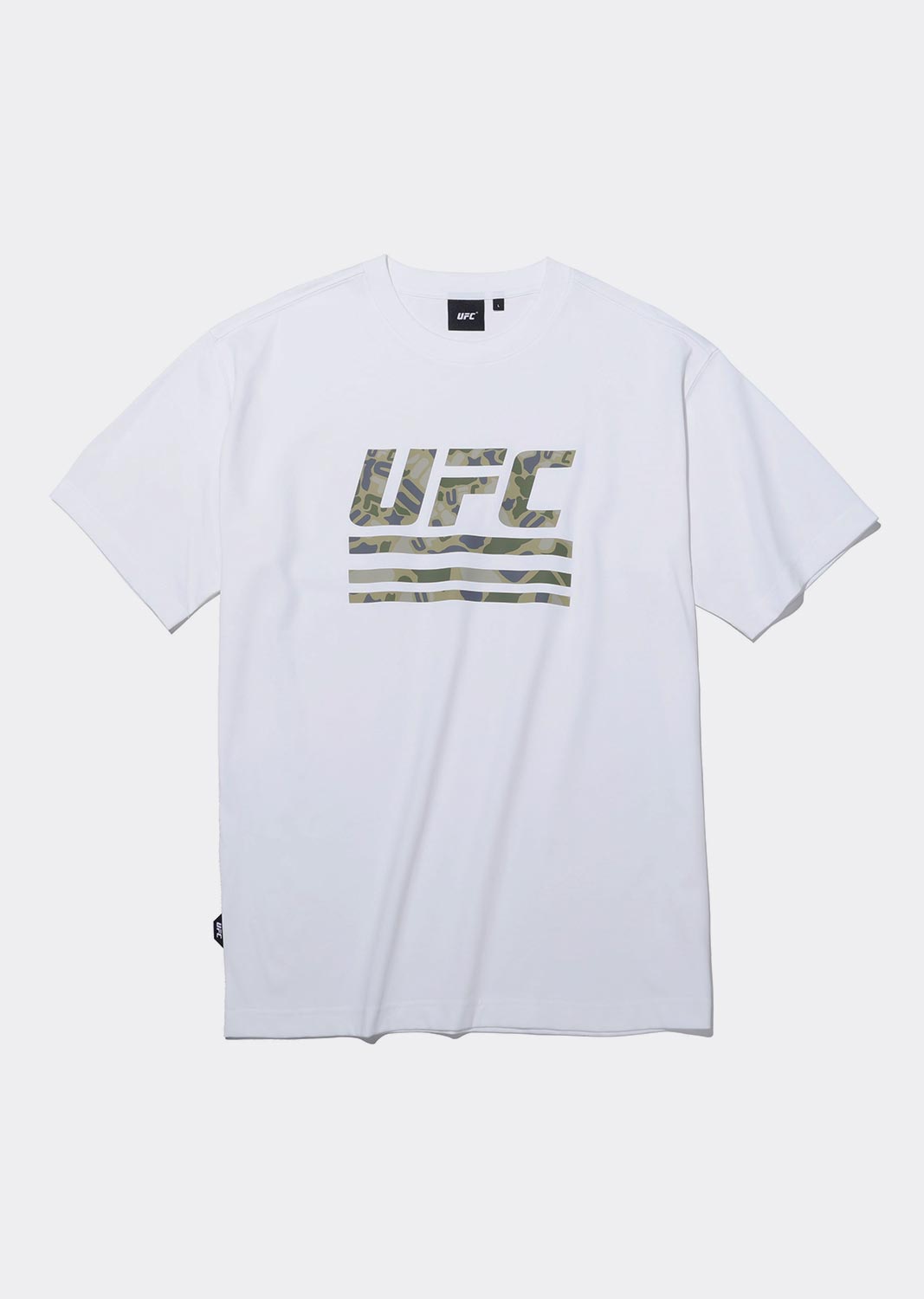 UFC 카모 릴렉스핏 반팔 티셔츠 오프화이트 U2SSU2314OW