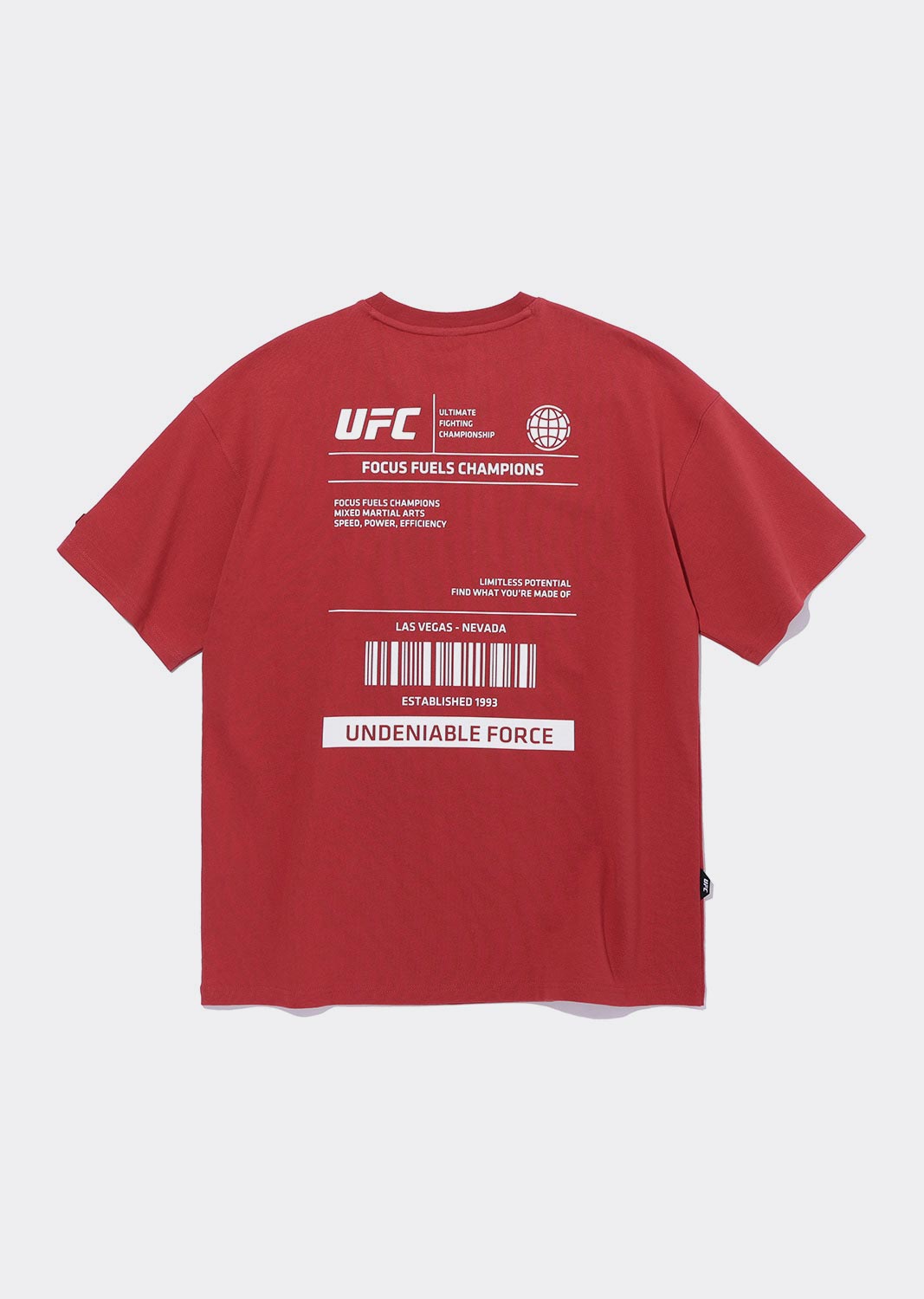 UFC 얼반 그래픽 티셔츠 레드 U2SST2326RE